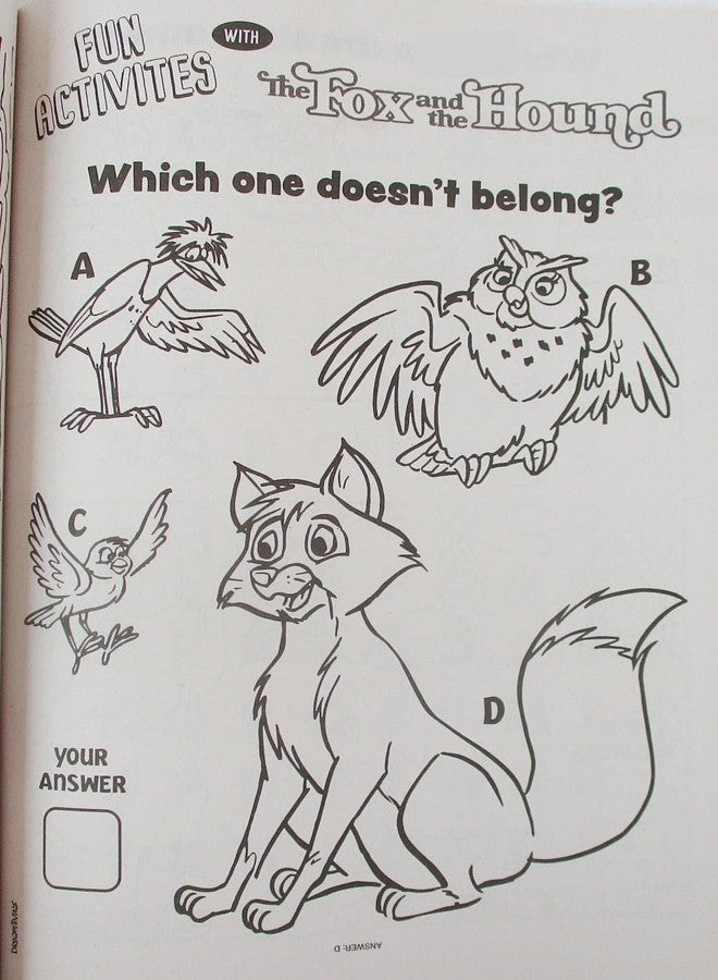 Show-Offs Fox and The Hound Coloring + Activity Book - Copper and Tod Forever Friends - 64 Pages - Image 2
